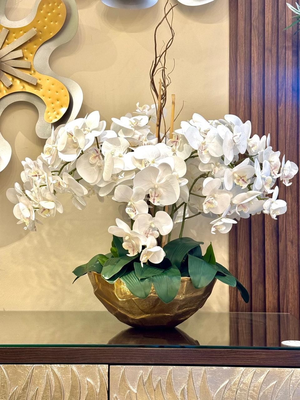 Arreglo Orquideas Blancas Centro de mesa