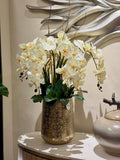 Base Dorada Marroquí con Orquídeas Beige