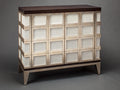 Cabinet Abstracto Plateado Coleccion