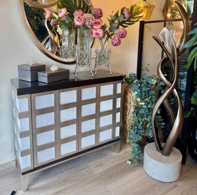 Cabinet Abstracto Plateado Coleccion – vista 2