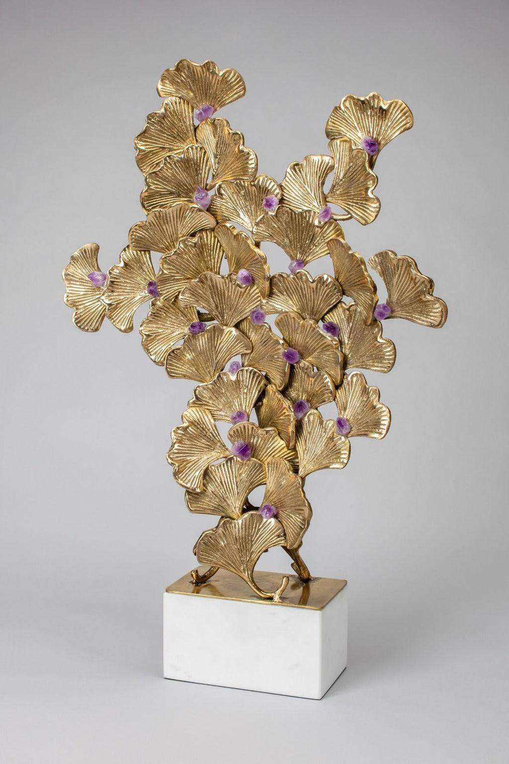 Escultura de Amarista y flor de loto Mármol Natural – vista 2