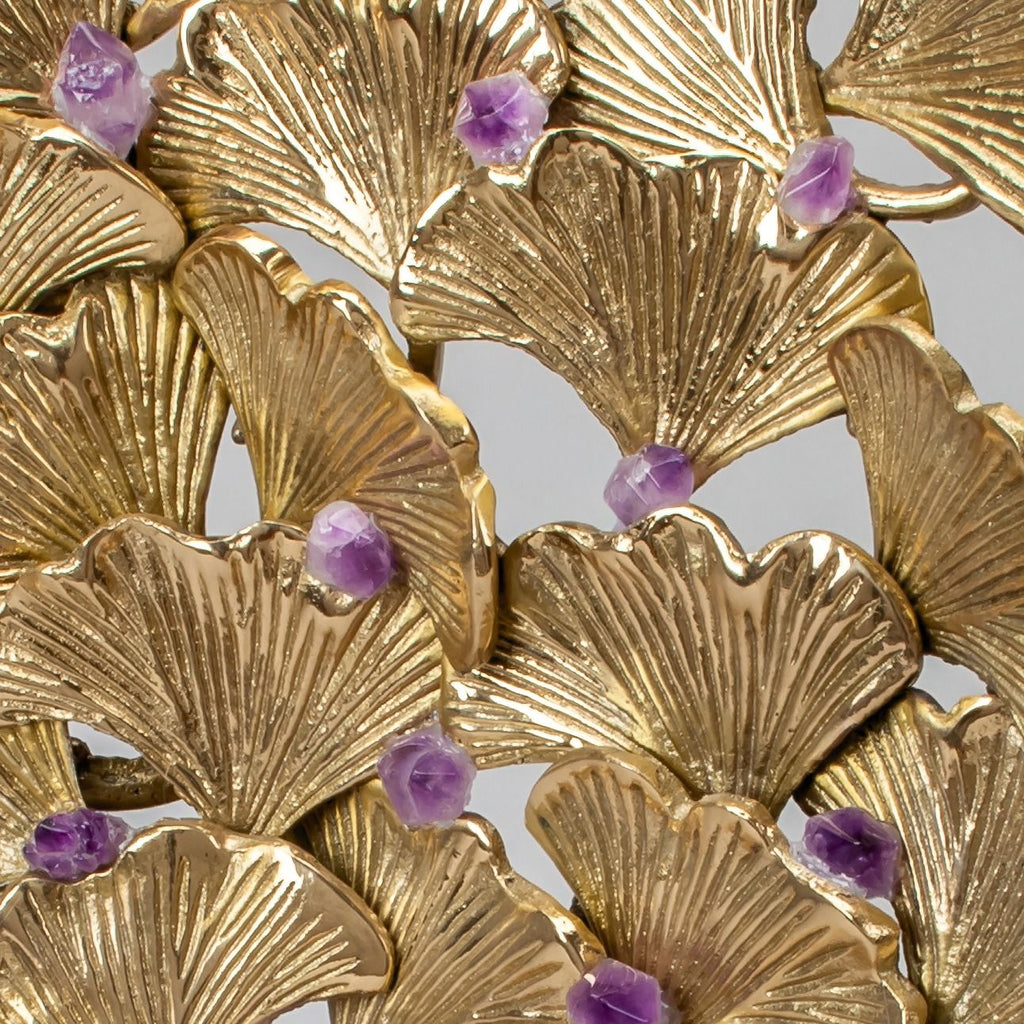 Escultura de Amarista y flor de loto Mármol Natural – vista 3