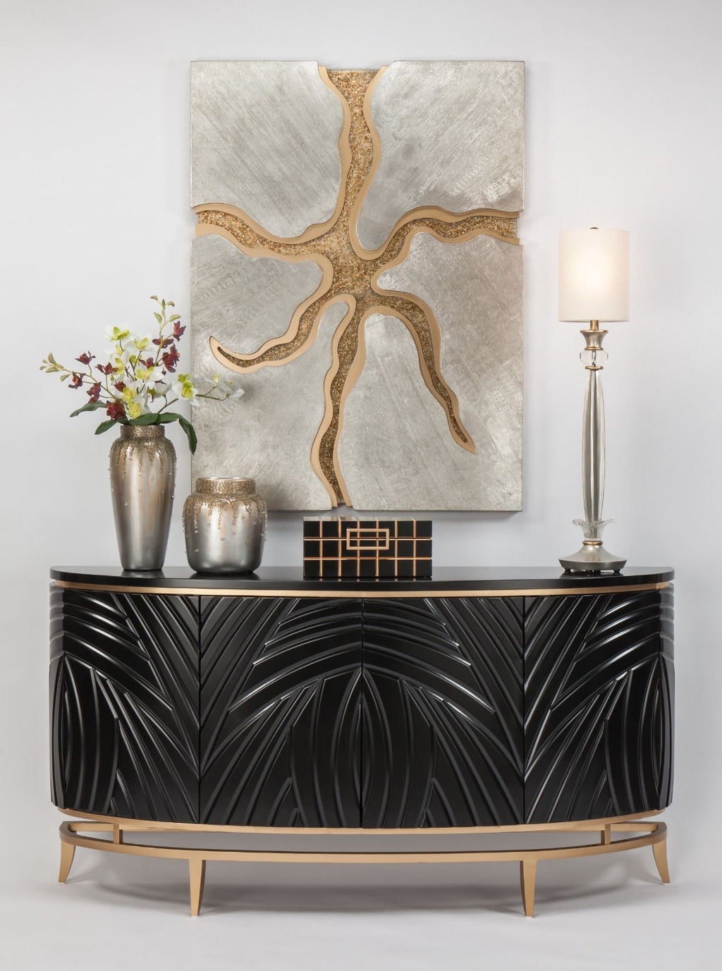 Escultura de Geoda Con piedras de madera – vista 2