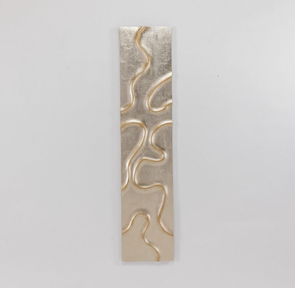 Escultura de pared 4 partes Color Champaña – vista 2