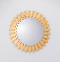 Espejo Circular Dorado De Coleccion