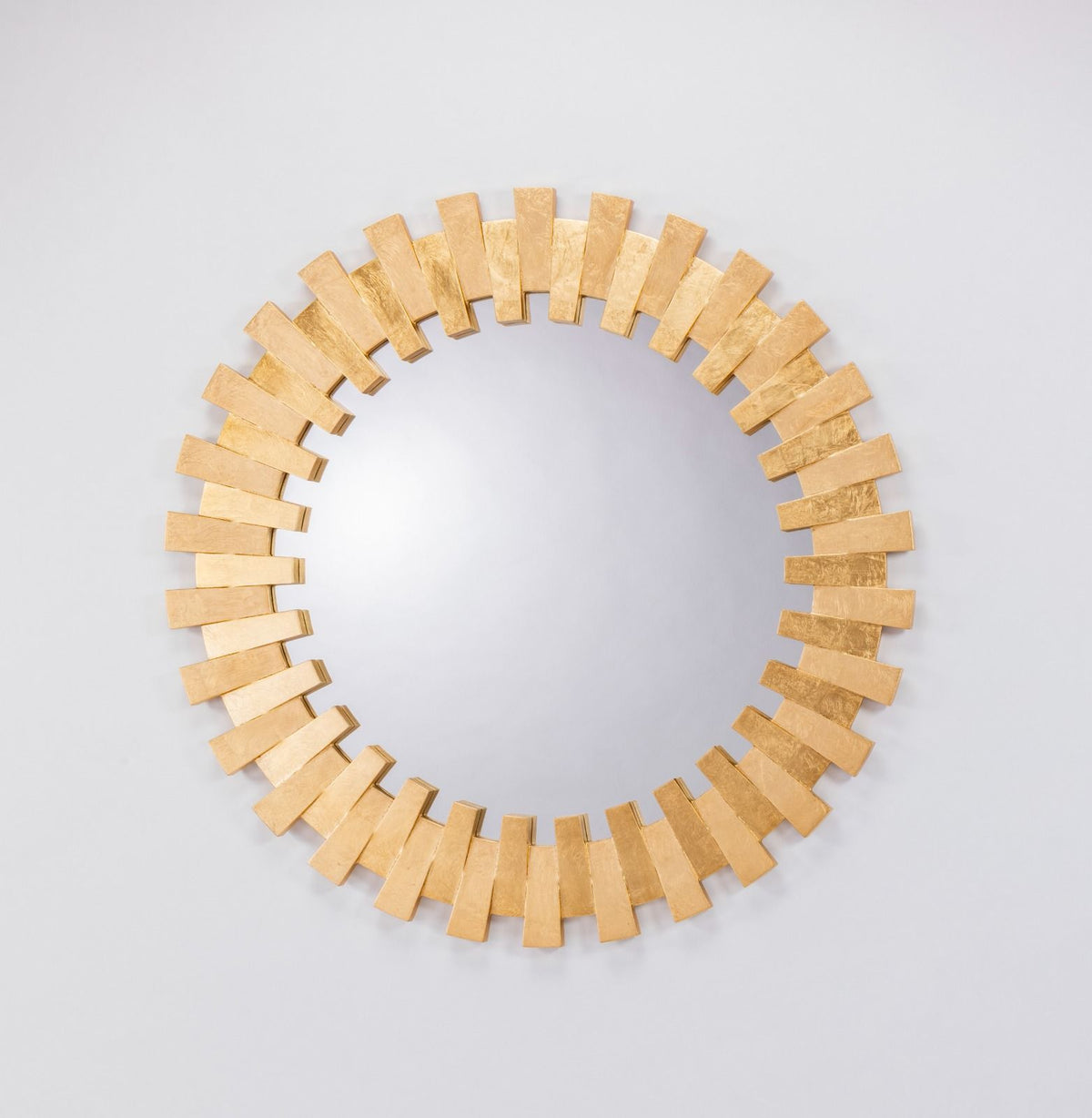 Espejo Circular Dorado De Coleccion