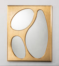 Espejo dorado cuadrado de coleccion