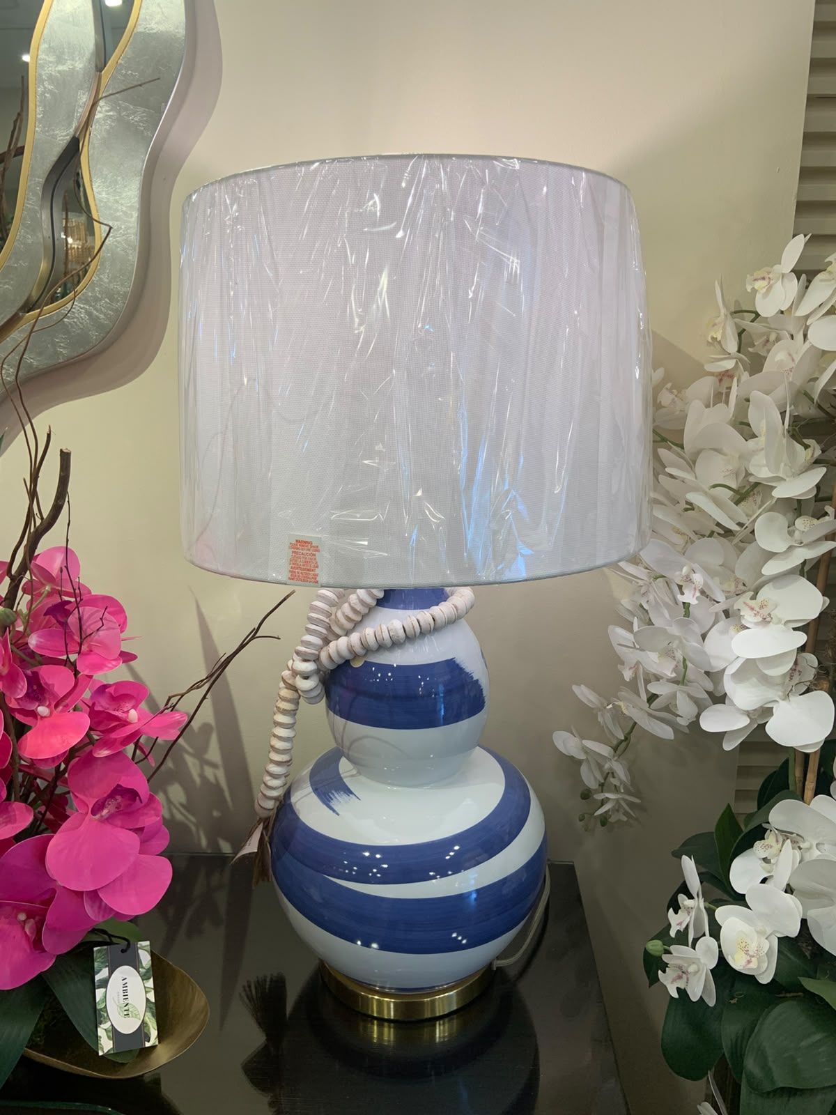 Lámpara Azul Decorativa