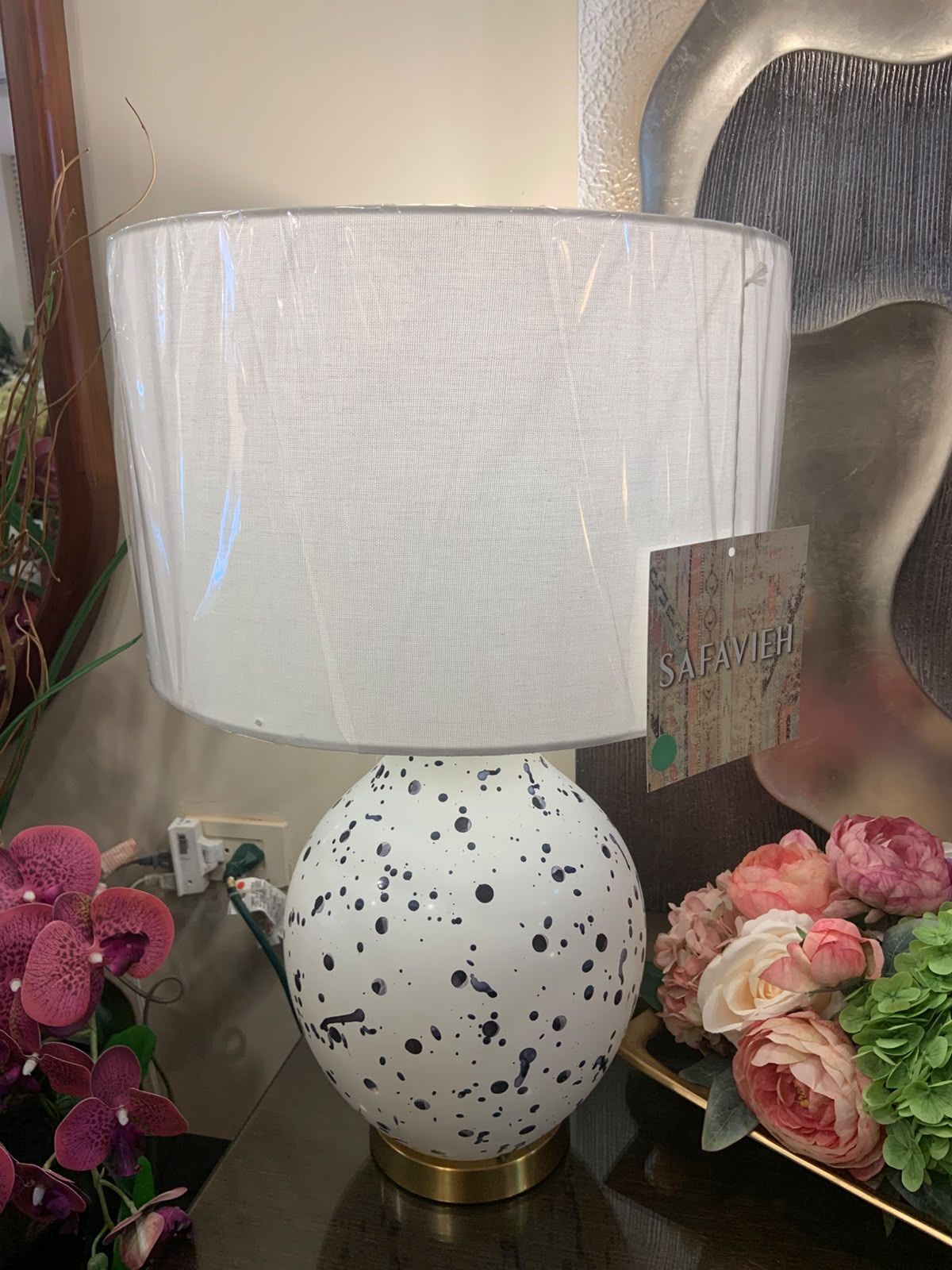 Lámpara Blanca Y negro