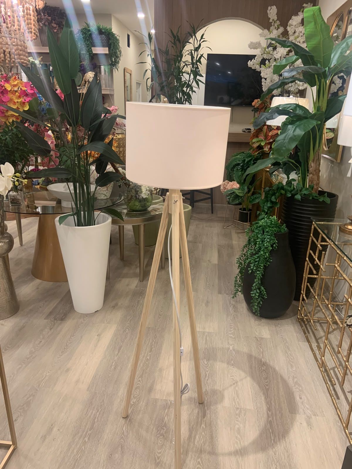 Lámpara de piso Decorativa madera