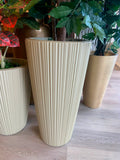 Pote decorativo alto Beige