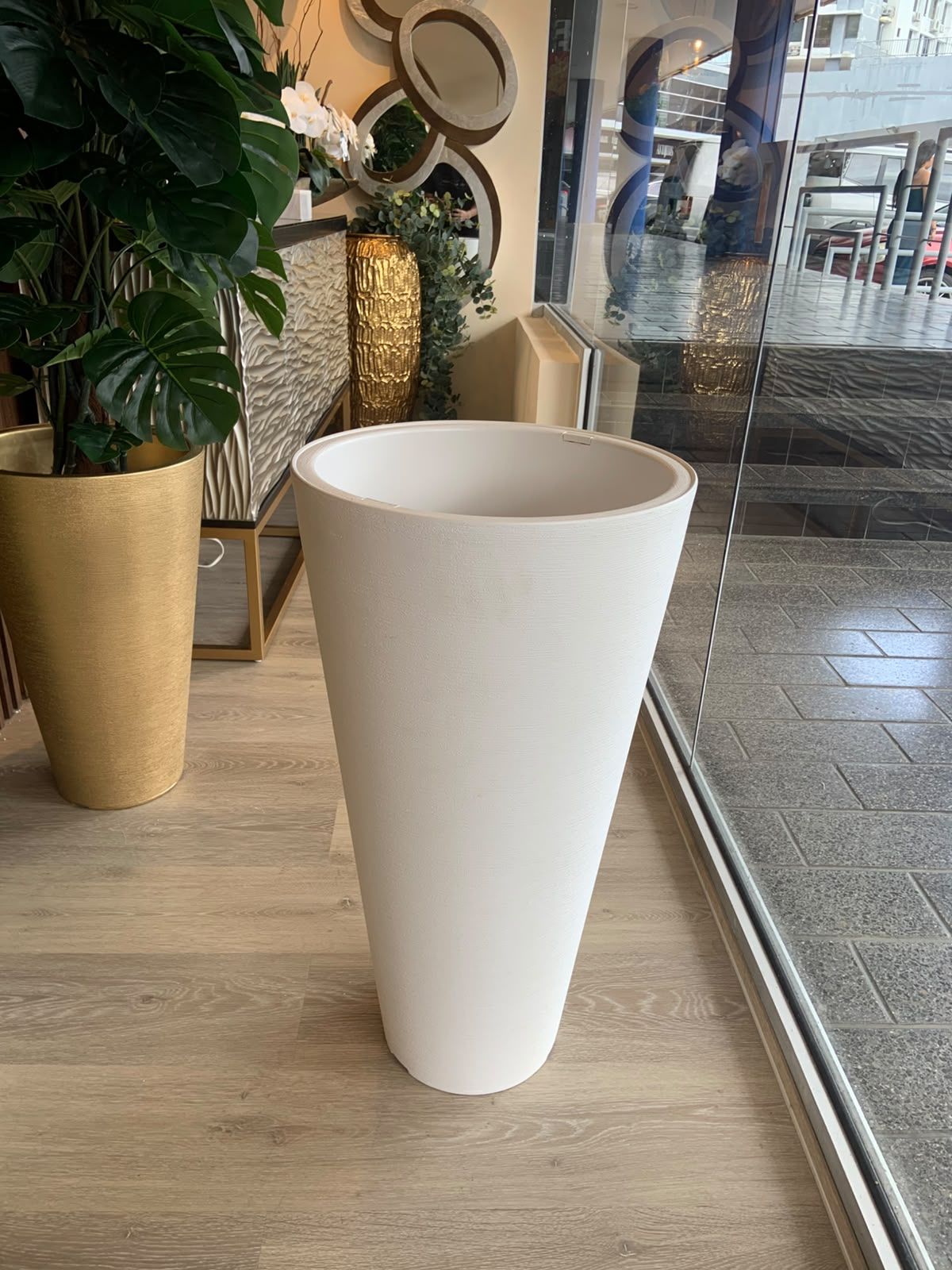 Pote decorativo Blanco Alto